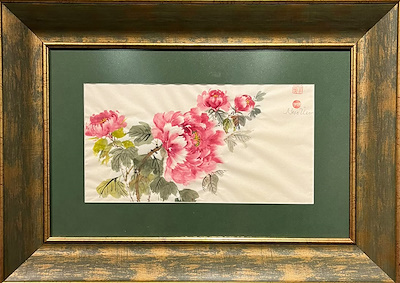 Neşe Üçer imzalı tablo — 21×40 cm, 3.250 TL müzayede satışı