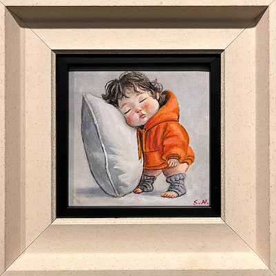 Namık Salamov imzalı tablo — Yağlı Boya, 15×15 cm, 2.000 TL müzayede satışı