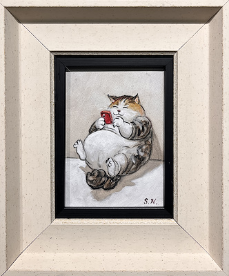 Namık Salamov imzalı tablo — Yağlı Boya, 15×10 cm, 2.250 TL müzayede satışı