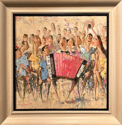Senan Eynullayev imzalı tablo — Yağlı Boya, 50×50 cm, 45.000 TL müzayede satışı