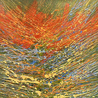 Şehriyar Cem imzalı tablo — Akrilik Boya, 70×70 cm, 5.000 TL müzayede satışı