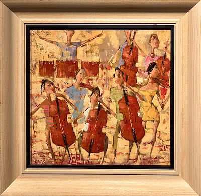 Senan Eynullayev imzalı tablo — Yağlı Boya, 40×40 cm, 35.000 TL müzayede satışı