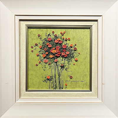 Oksana Parashchak imzalı tablo — Yağlı Boya, 20×20 cm, 9.500 TL müzayede satışı