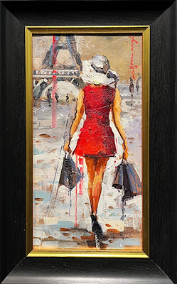 Muhammed Kazamı imzalı tablo — Yağlı Boya, 40×20 cm, 2.000 TL müzayede satışı