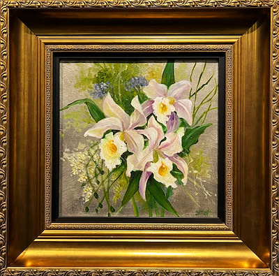 Tamila Arishvili imzalı tablo — Yağlı Boya, 25×25 cm, 3.750 TL müzayede satışı