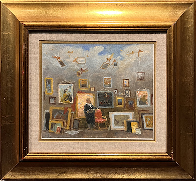Valentin Rekunenko imzalı tablo — Yağlı Boya, 18×22 cm, 20.000 TL müzayede satışı