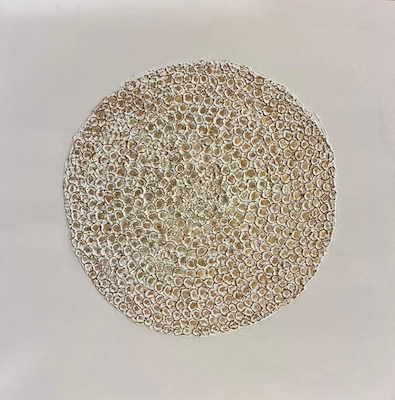 Astrıd Bergstorm imzalı tablo — Karışık Teknik, 40×40 cm, 10.000 TL müzayede satışı