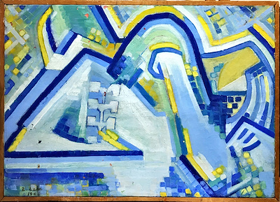 Zahide Özar imzalı tablo — Yağlı Boya, 36×52 cm, 20.000 TL müzayede satışı