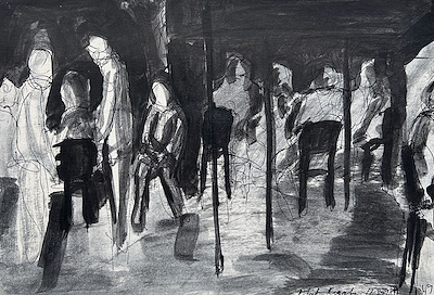 Rıfat Koçak imzalı tablo — Karışık Teknik, 17×25 cm, 4.250 TL müzayede satışı