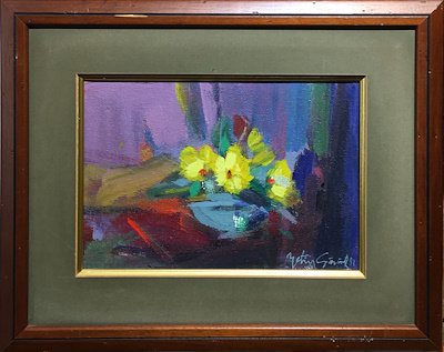 Metin Gönül imzalı tablo — Yağlı Boya, 20×27 cm, 10.000 TL müzayede satışı