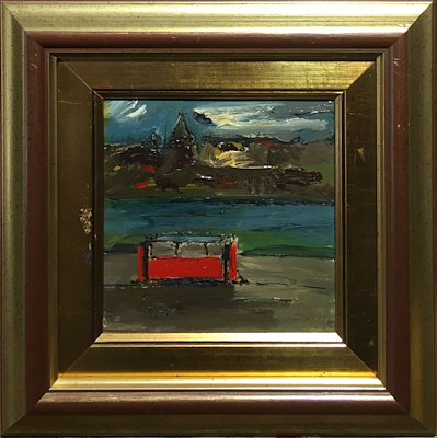 Ünsal Toker imzalı tablo — Yağlı Boya, 17×17 cm, 5.000 TL müzayede satışı