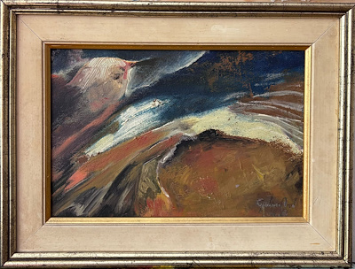 Gülçin Anıl imzalı tablo — Yağlı Boya, 17×25 cm, 3.000 TL müzayede satışı