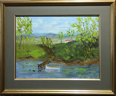 Salih Zeki imzalı tablo — Yağlı Boya, 30×40 cm, 10.000 TL müzayede satışı