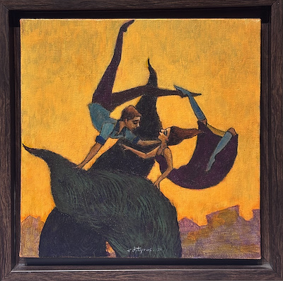 Kadir Öztoprak imzalı tablo — Yağlı Boya, 30×30 cm, 10.000 TL müzayede satışı