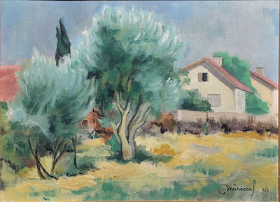 Müreccel Küçükaksoy imzalı tablo — Yağlı Boya, 23×31 cm, 4.250 TL müzayede satışı