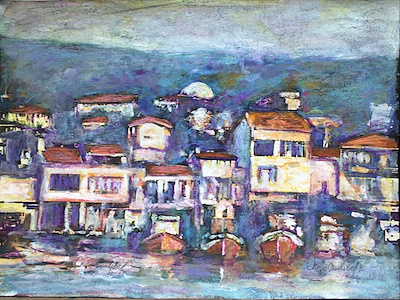 Nafız Çamlıbel imzalı tablo — Pastel Boya, 38×52 cm, 4.000 TL müzayede satışı