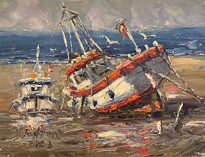 Nihat Taşkıran imzalı tablo — Yağlı Boya, 30×40 cm, 5.000 TL müzayede satışı