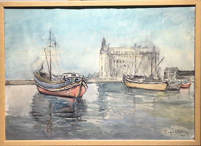 Cafer Bater imzalı tablo — 50×70 cm, 5.000 TL müzayede satışı