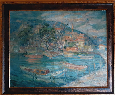 Cumhur Özer imzalı tablo — Yağlı Boya, 53×68 cm, 5.000 TL müzayede satışı