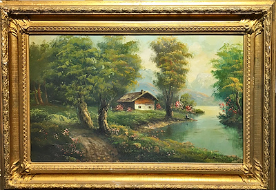 Haydar Besim Aydar imzalı tablo — Yağlı Boya, 34×58 cm, 7.500 TL müzayede satışı