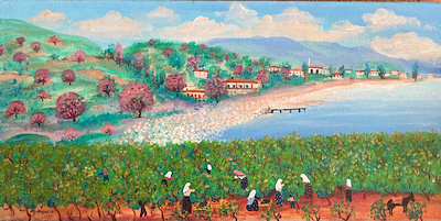 Mehmet Arpacık imzalı tablo — Yağlı Boya, 35×70 cm, 40.000 TL müzayede satışı