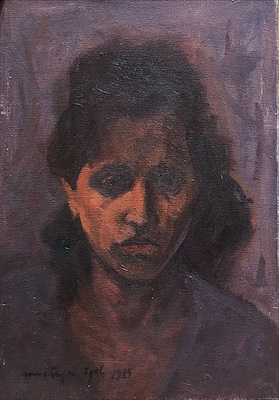Mustafa Özel imzalı tablo — Yağlı Boya, 35×27 cm, 6.000 TL müzayede satışı