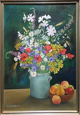 Oya Bilginoğlu imzalı tablo — Yağlı Boya, 70×50 cm, 5.000 TL müzayede satışı