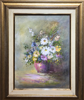 Günaydın Natürmort - imzalı tablo — Yağlı Boya, 40×30 cm, 1.500 TL müzayede satışı