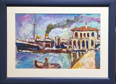 Nafız Çamlıbel imzalı tablo — Karışık Teknik, 20×30 cm, 3.500 TL müzayede satışı