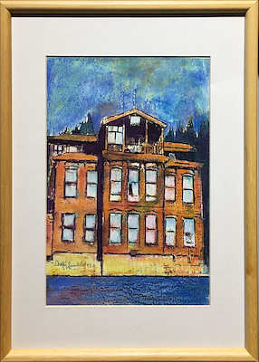 Nafız Çamlıbel imzalı tablo — Karışık Teknik, 28×18 cm, 2.250 TL müzayede satışı