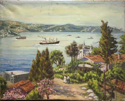 Sulhiye Çalpan imzalı tablo — Yağlı Boya, 39×49 cm, 2.000 TL müzayede satışı
