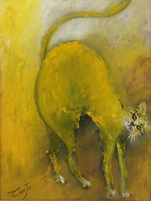 Tanju Özışık imzalı tablo — Yağlı Boya, 30×23 cm, 3.000 TL müzayede satışı