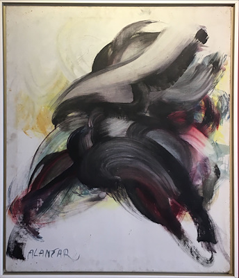 Erdal Alantar imzalı tablo — Yağlı Boya, 100×85 cm, 230.000 TL müzayede satışı