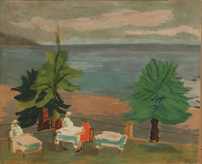 Refik Epikman imzalı tablo — Karışık Teknik, 35×43 cm, 55.000 TL müzayede satışı