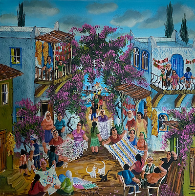 Serap Soyaltın imzalı tablo, 45.000 TL müzayede satışı