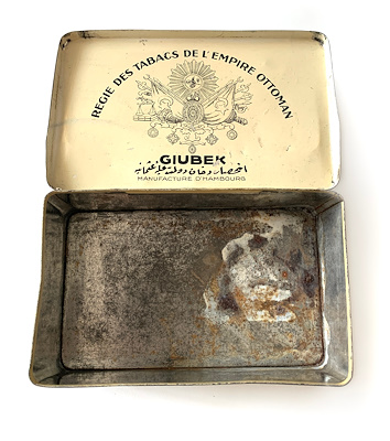 empire tobacco inc Tin Tobacco Box, Ottoman Empire Tobacco Company 