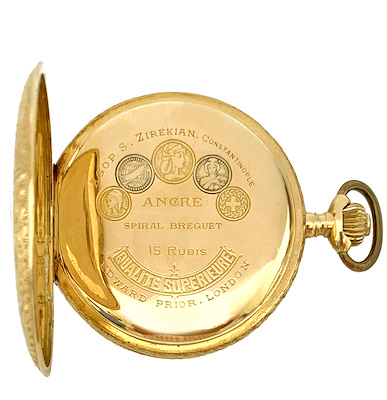 VERY RARE EDWARD PRIOR GOLDEN OTTOMAN POCKET WATCH AN 1862