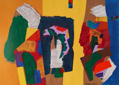 Atilla Eşen imzalı tablo — Karışık Teknik, 50×70 cm, 3.500 TL müzayede satışı