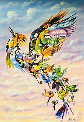 Mehmet Engül imzalı tablo — Yağlı Boya, 100×70 cm, 8.000 TL müzayede satışı