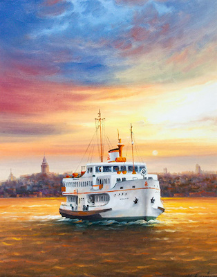 Murat Ersin imzalı tablo — Yağlı Boya, 50×38 cm, 8.000 TL müzayede satışı
