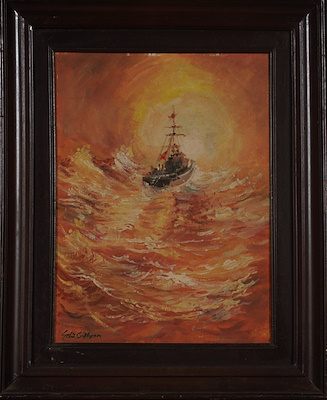 Şükrü Çağlayan imzalı tablo — Yağlı Boya, 48×38 cm, 2.000 TL müzayede satışı