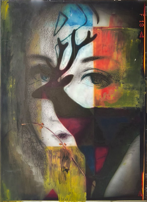 Nihal Güres imzalı tablo — Karışık Teknik, 70×50 cm, 2.000 TL müzayede satışı