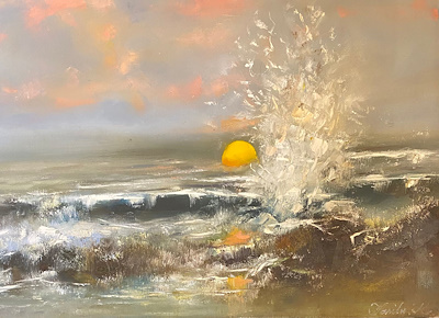 Fariba Karimi imzalı tablo — Yağlı Boya, 35×50 cm, 1.250 TL müzayede satışı