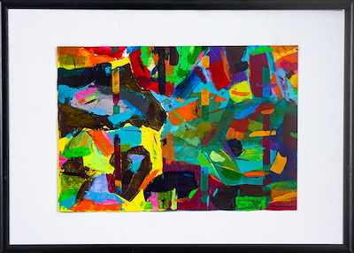 Atilla Eşen imzalı tablo — Karışık Teknik, 35×50 cm, 4.000 TL müzayede satışı