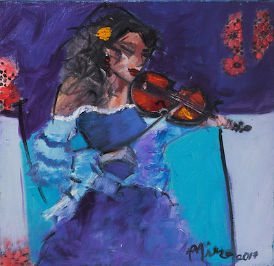 Mira Koldaş imzalı tablo — Yağlı Boya, 30×30 cm, 2.500 TL müzayede satışı