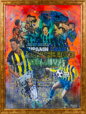 Bedri Baykam imzalı tablo — Karışık Teknik, 117×87 cm, 110.000 TL müzayede satışı