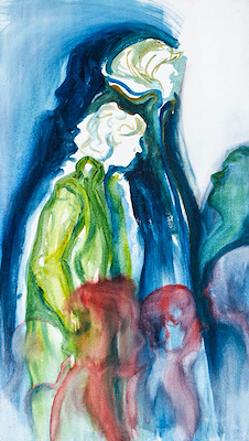 Tuba Karakaş imzalı tablo — Yağlı Boya, 80×45 cm, 2.500 TL müzayede satışı