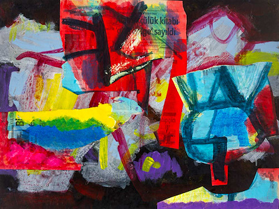 Atilla Eşen imzalı tablo — Karışık Teknik, 60×80 cm, 5.000 TL müzayede satışı
