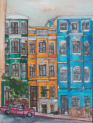 Simge Demirel imzalı tablo — Karışık Teknik, 20×15 cm, 1.000 TL müzayede satışı
