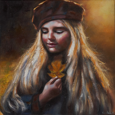 Fariba Karimi imzalı tablo — Yağlı Boya, 40×40 cm, 1.100 TL müzayede satışı